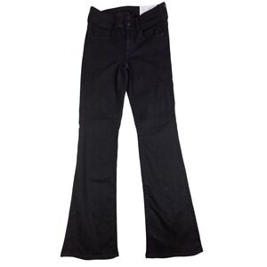 American Eagle Kick Boot Jeans Womens 4 Black Low Rise‎ Regular Minimalist - NWT